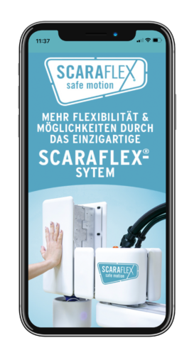 Beispiel Scaraflex auf Mobiltelefon