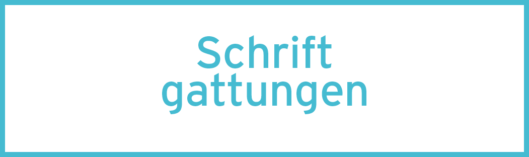 Schriftgattungen