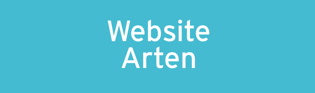 Arten von Webseiten